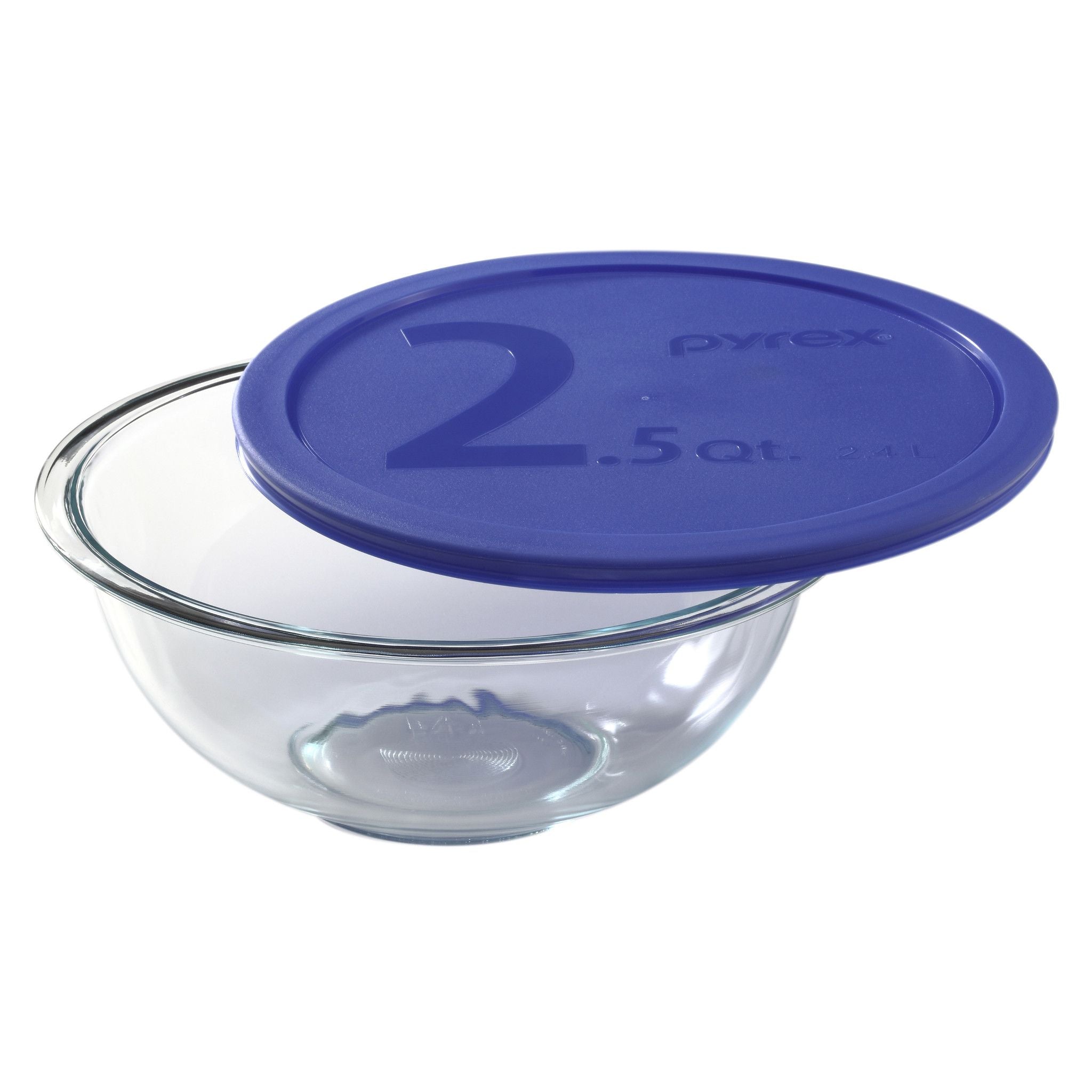 Pyrex? 2.5-quart Mixing Bowl with Blue Lid