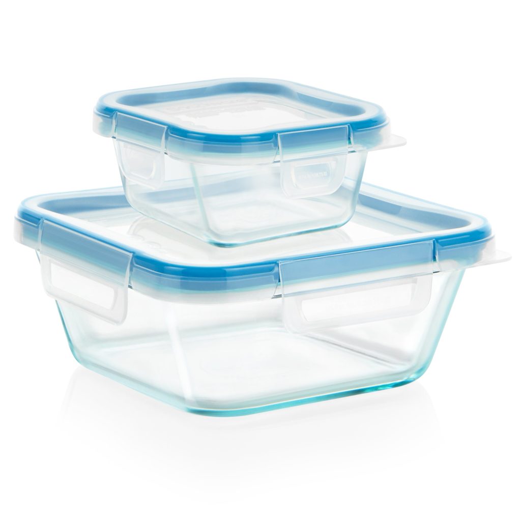 Snapware Total Solution Pyrex Glass 4-piece Square Food Storage Value Pack