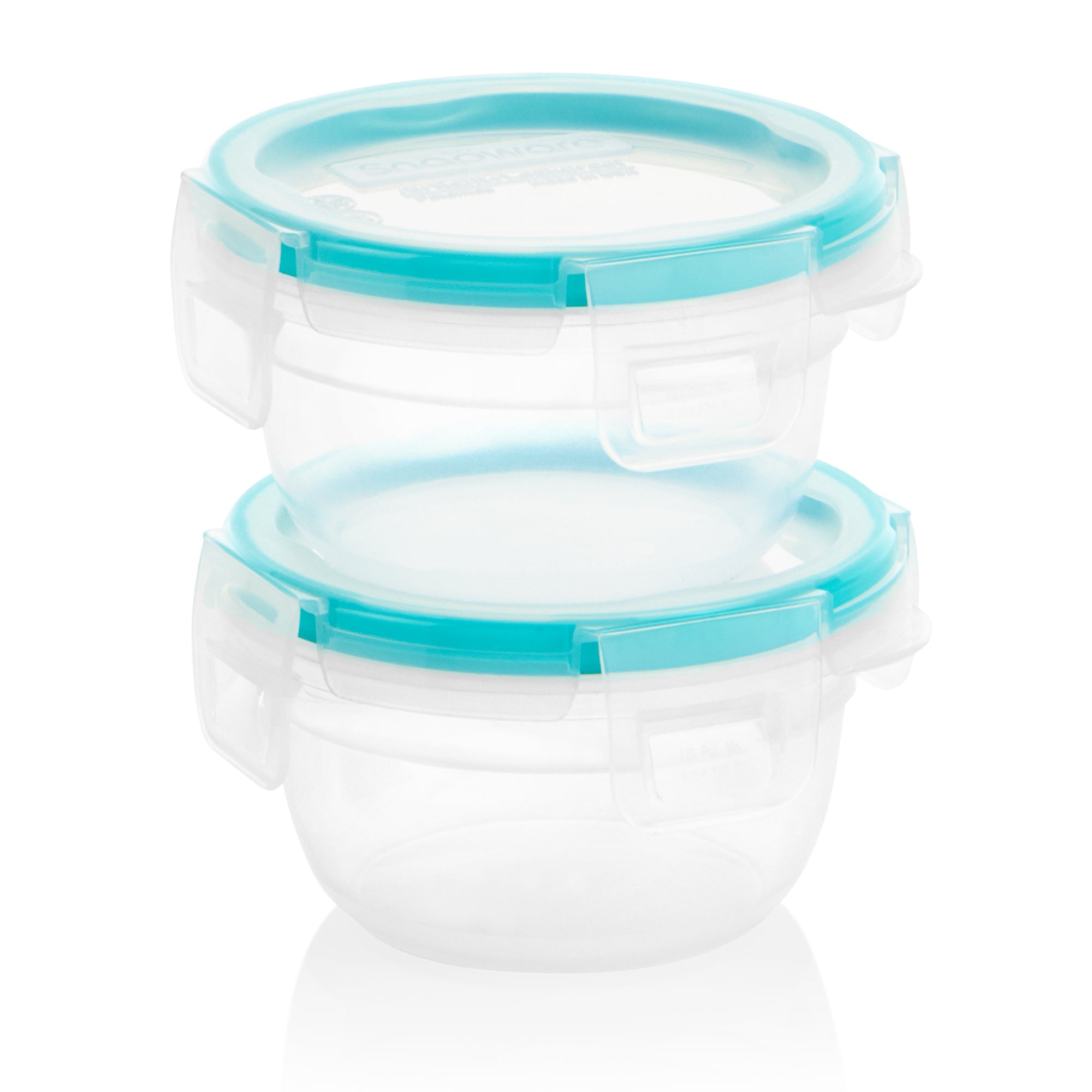 Snapware Total Solution 2-pack Plastic Food Storage Container Set with Aqua Lids