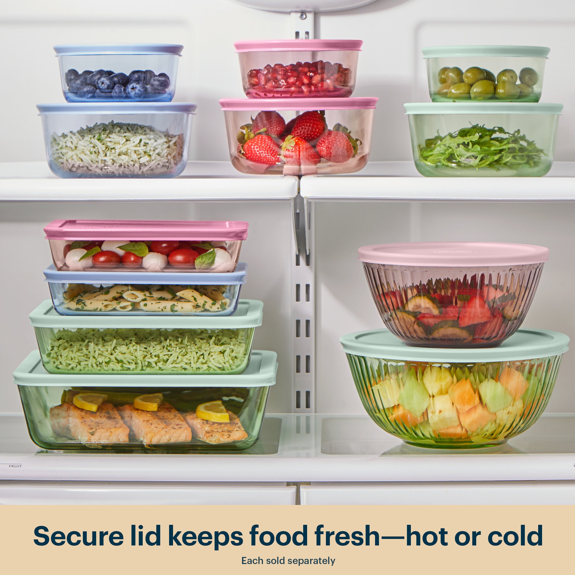 Pyrex Simply Store Tinted Glass 11-cup Rectangle Storage Container with Lid. Aqua - Image 5
