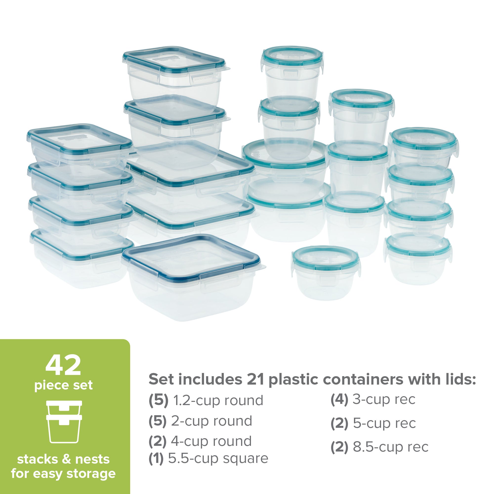Snapware Total Solution Plastic 42-pc Set - Image 3