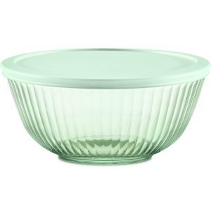 Pyrex? Colors Sculpted Tinted 2.3-quart Mixing Bowl with Lid. Green