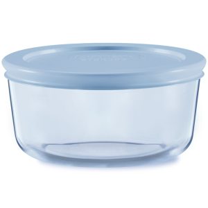 Pyrex? Simply Store? Tinted 2-cup Round Storage with Plastic Lid. Blue