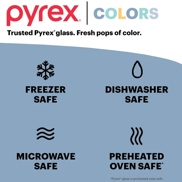 Pyrex Colors Sculpted Tinted 4-piece Baking Set with Plastic Lids. Smoke - Image 6