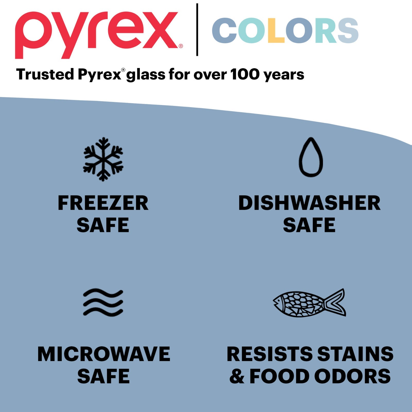 Pyrex Colors Sculpted Tinted 4-piece Mixing Bowl Set - Image 6