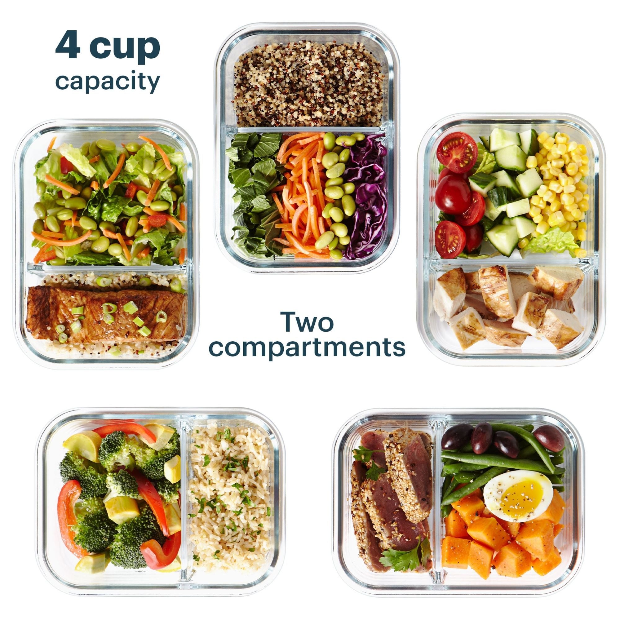 Pyrex? MealBox 10-Piece Divided Storage Set. 4 Cup - Image 4