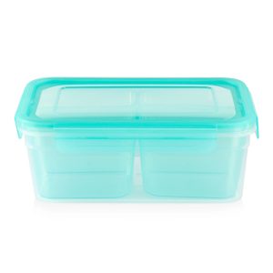Snapware Meal Prep Divided: 8.5-cup Rectangle Storage Container. 4-Section