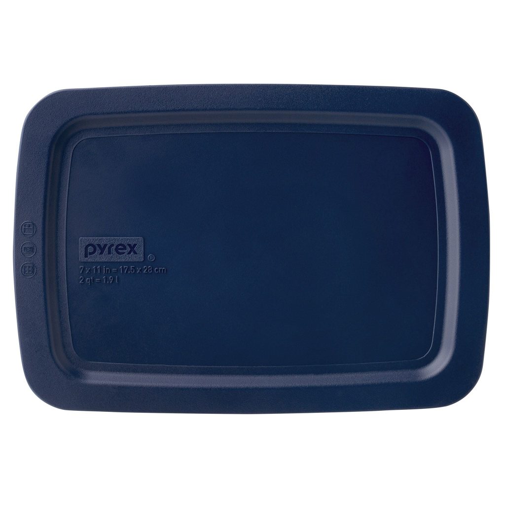 Pyrex Blue Lid for Easy Grab 2-quart Rectangular Baking Dish