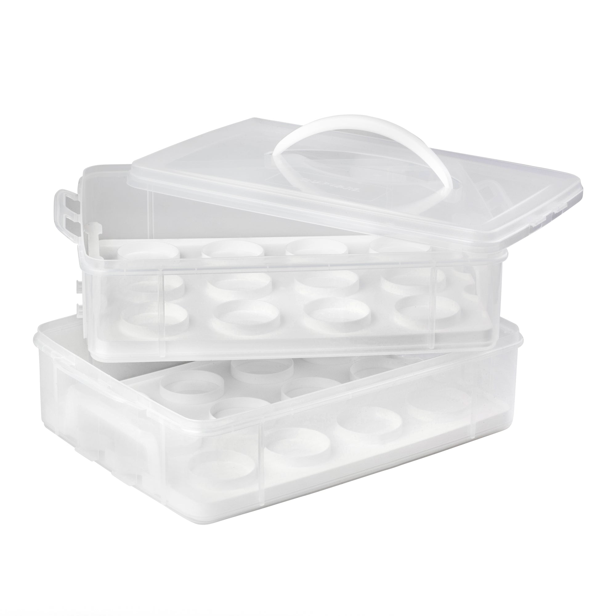 Snapware Snap ‘N Stack Enter-Tainers 2-Layer Cookie. Cake & Brownie Carrier